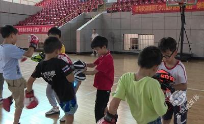 快乐安全度暑假 | 少儿泰拳公益培训在市体育馆火热举行