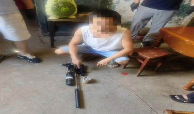 百日行动丨赤壁一男子网购零件组装气枪被拘留