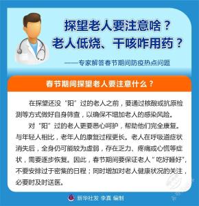 防疫科普【134】探望老人要注意啥？老人低烧、干咳咋用药？——专家解答春节期间防疫热点问题