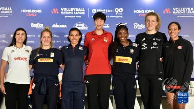 2023世界女排联赛中国香港站举行赛前新闻发布会