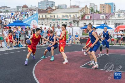 首届滨海青少年国际运动会男子3X3篮球赛况