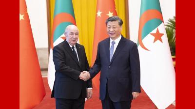 习近平同阿尔及利亚总统特本会谈 