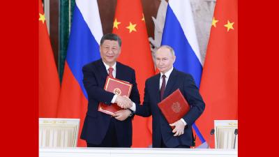 习近平同俄罗斯总统普京会谈