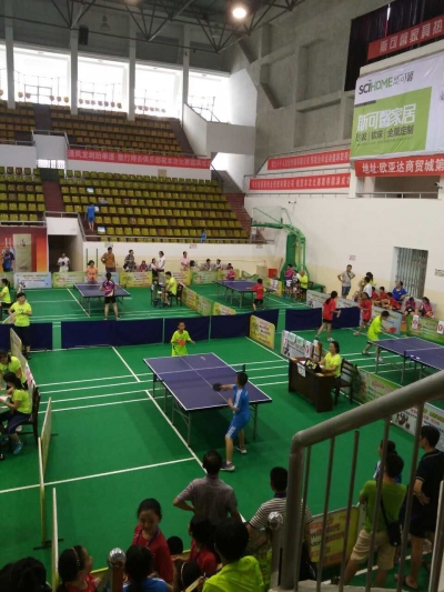 孝感市第五届运动会青少年乒乓球比赛在汉川市举行