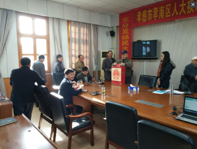 市发改委举行人大换届选举投票活动