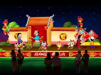 “孝感动苍穹，金鸡闹新春”2017金卉庄园首届年俗文化节暨第二届新春祈福灯会