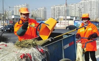 千余名环卫工春节坚守岗位