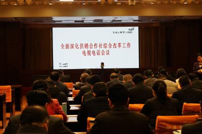 孝感市组织收听收看全面深化供销合作社综合改革工作电视电话会议