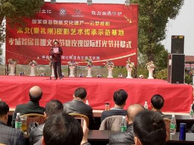 孝感首届非遗文化节暨玫瑰国际灯光节隆重开幕
