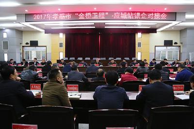 章珂出席“金桥工程”应城站银企对接会