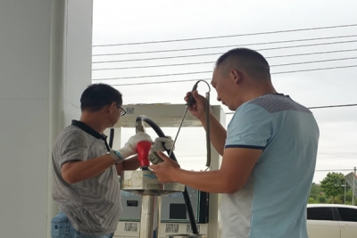 市质监局孝南分局开展燃油加油机计量监督检查