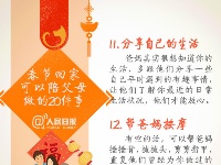 别让爱迟到，春节记得陪爸妈做的20件事！