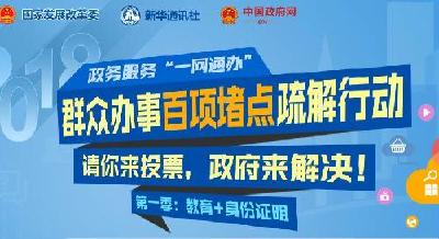 群众办事百项堵点疏解行动