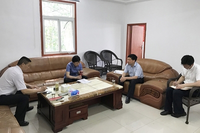 市检察院到综治联系点大悟县阳平镇开展调研督导
