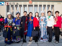 高清大图丨人大会开幕！全国两会湖北团代表意气风发步入会场