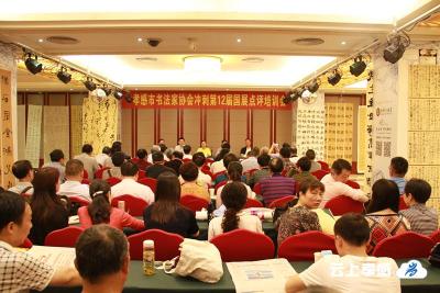 孝感市书协举办冲刺第十二届国展点评培训会