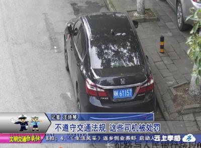 交警曝光台 ：不遵守交通法规 这些司机被处罚