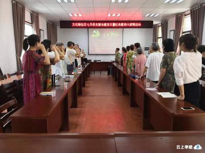 文化路社区开展支部主题党日活动