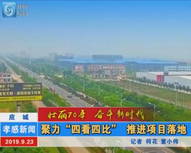 【图文+视频】应城：聚力“四看四比” 推进项目落地
