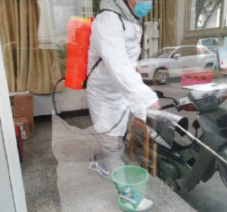  孝感高中持续做好消毒防疫工作