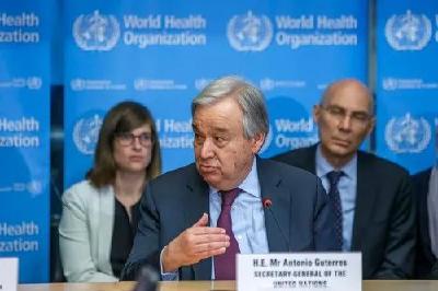 联合国秘书长称赞中国人民“为全人类做出贡献”