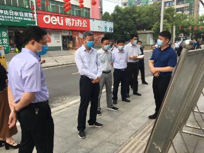 何开文到孝南调研督导创卫工作