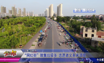 志愿者义务劳动 清理公园周边垃圾