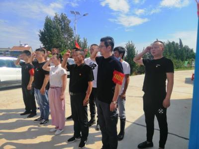 孝南区城管执法局防汛抗洪突击队开展主题党日活动