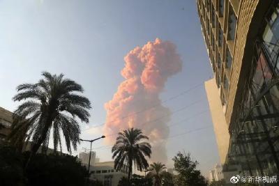 惨痛！黎巴嫩首都发生爆炸，现场升起粉色蘑菇云，3700多人死伤