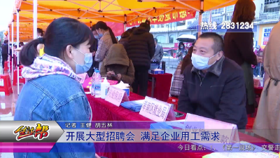 开展大型招聘会 满足企业用工需求