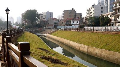 西湖桥黑臭水体综合整治工程即将完工