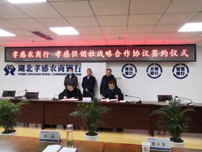 市供销社与孝感农商行签署战略合作协议