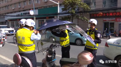 云梦县交警大队开展节日交通安全整治