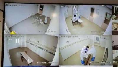 广州两名考生在病房高考，试卷消毒现场曝光