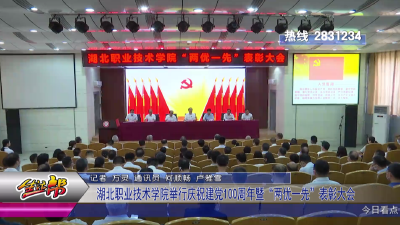 湖北职业技术学院举行庆祝建党100周年暨“两优一先”表彰大会
