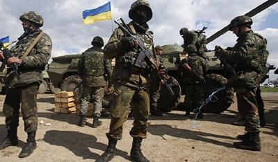 乌克兰拉北约国家军演 出动上千士兵200多辆战车