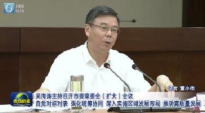 吴海涛主持召开市委常委会（扩大）会议  自觉对标对表 强化统筹协同  深入实施区域发展布局推动高质量发展