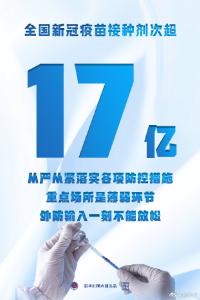 权威快报丨全国新冠疫苗接种剂次超17亿 