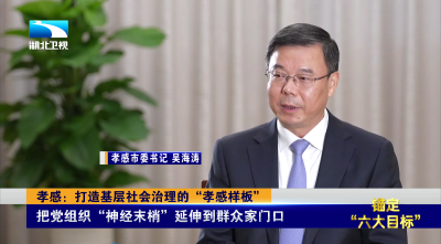 专访孝感市委书记吴海涛丨打造基层社会治理的“孝感样板”