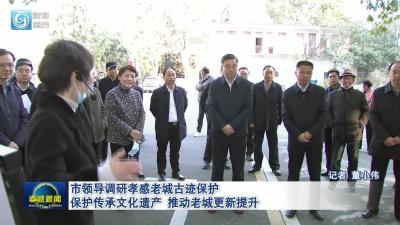 市领导调研孝感老城古迹保护 保护传承文化遗产 推动老城更新提升