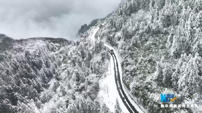 【“飞阅”中国】南方林海雪景尽显人间冬季之美 