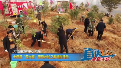 【直通县市区】大悟县“四大家”领导参加义务植树活动