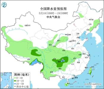 西南地区西藏等地多降水