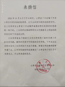 发扬优良品德，做新时代好少年 ——记下辛店镇小学生拾金不昧表彰活动