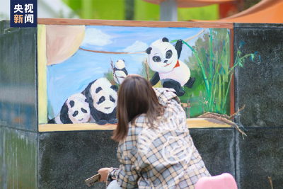 目标：画1000只大熊猫！她用彩绘为家乡提升颜值