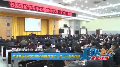 【直通县市区】应城市委理论学习中心组集体学习（扩大）会议召开