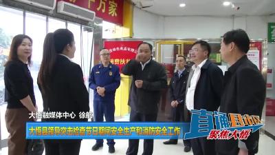 【直通县市区】大悟县领导突击检查节日期间安全生产和消防安全工作