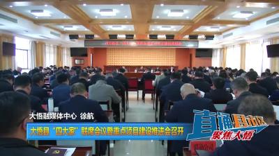 【直通县市区】大悟县“四大家”联席会议暨重点项目建设推进会召开