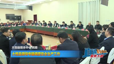 【直通县市区】大悟县领导专题调度安全生产工作