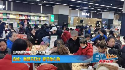 【直通县市区】应城：商超不打烊 春节放心购